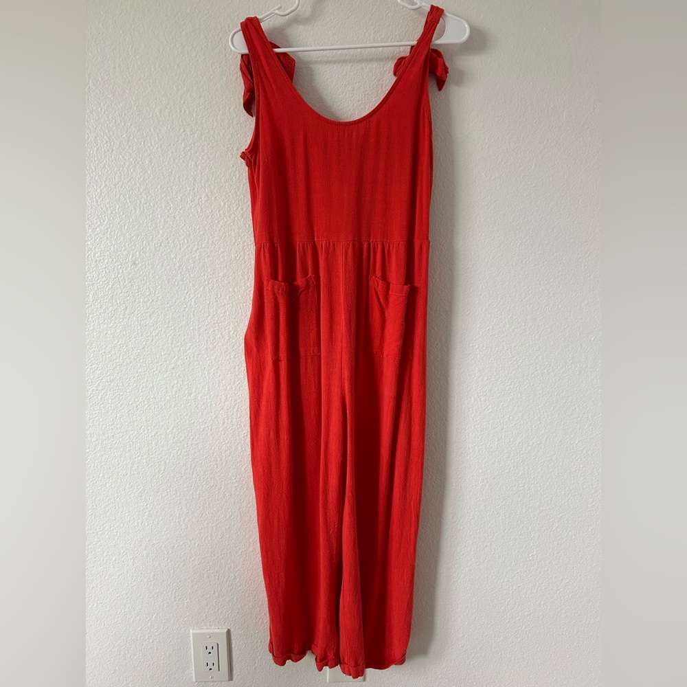 NWOT Red/Orange Summer Jumpsuit